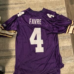 NFL Favre Purple Jersey with White Accents